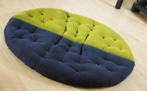 futon półokrągły fotel duch japonii